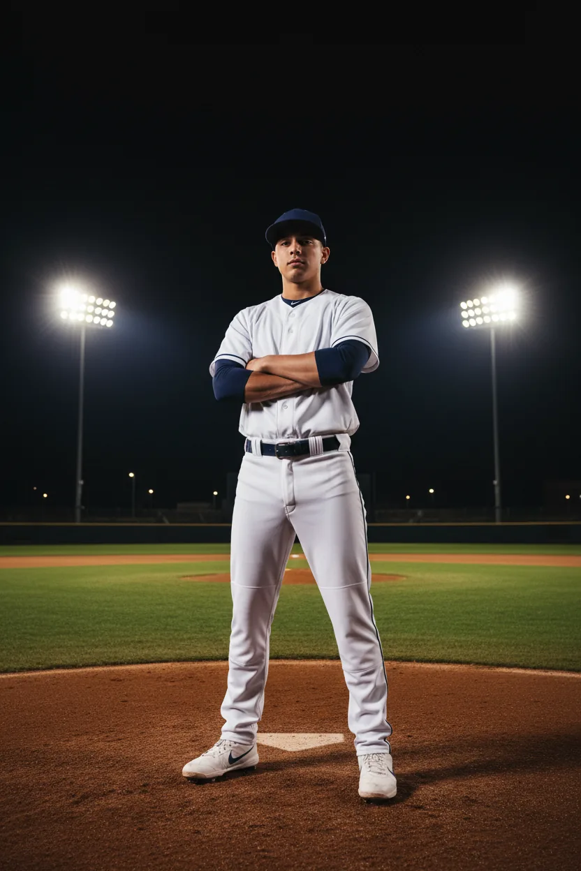 Baseball uniform - white and blue