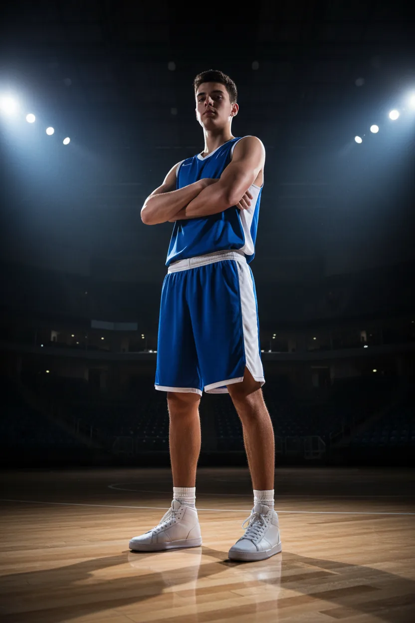 Basketball uniform - blue and white