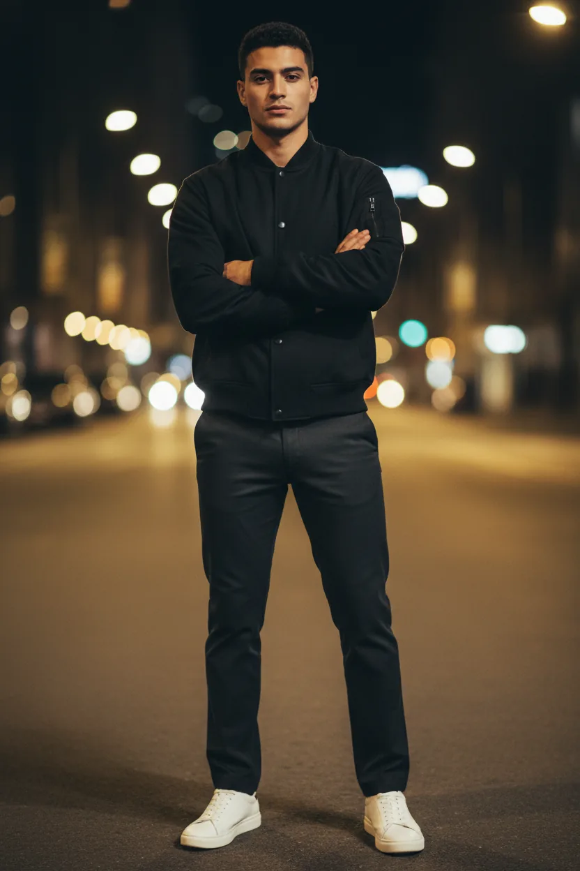 Bomber jacket - black