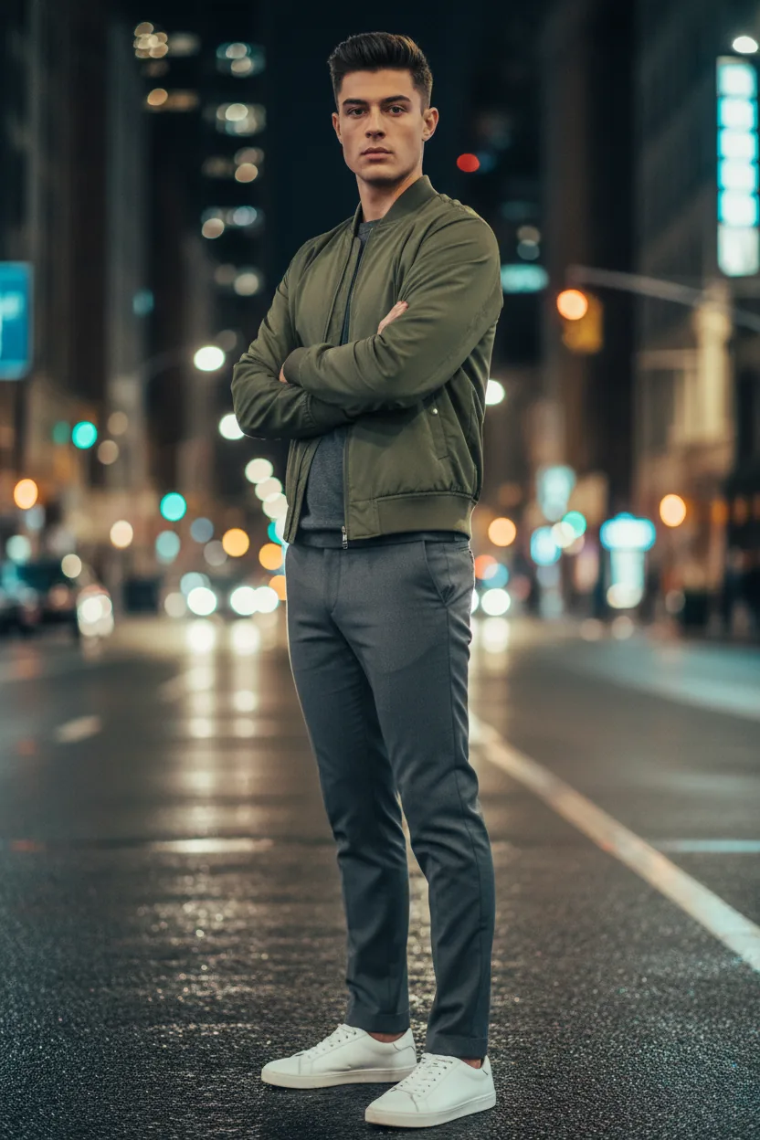 Bomber jacket - green