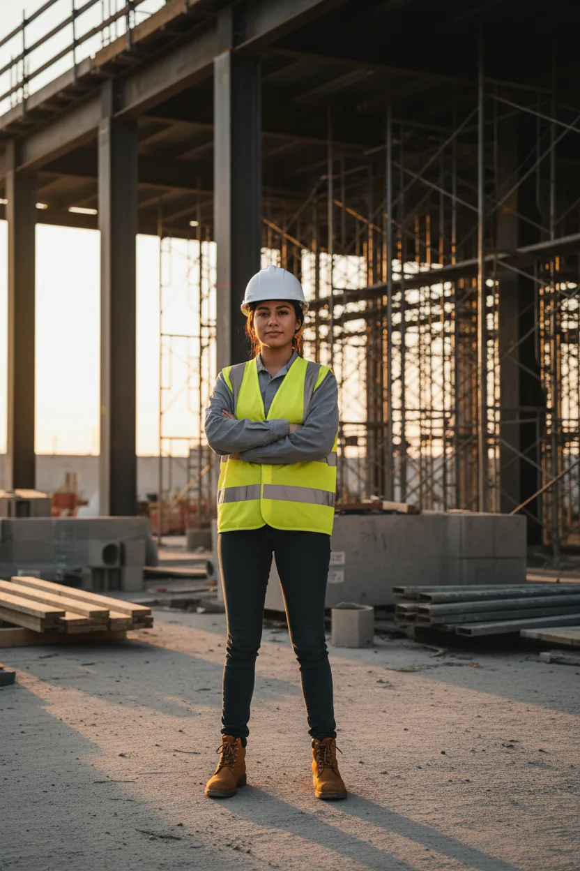 Construction uniform - high-visibility yellow