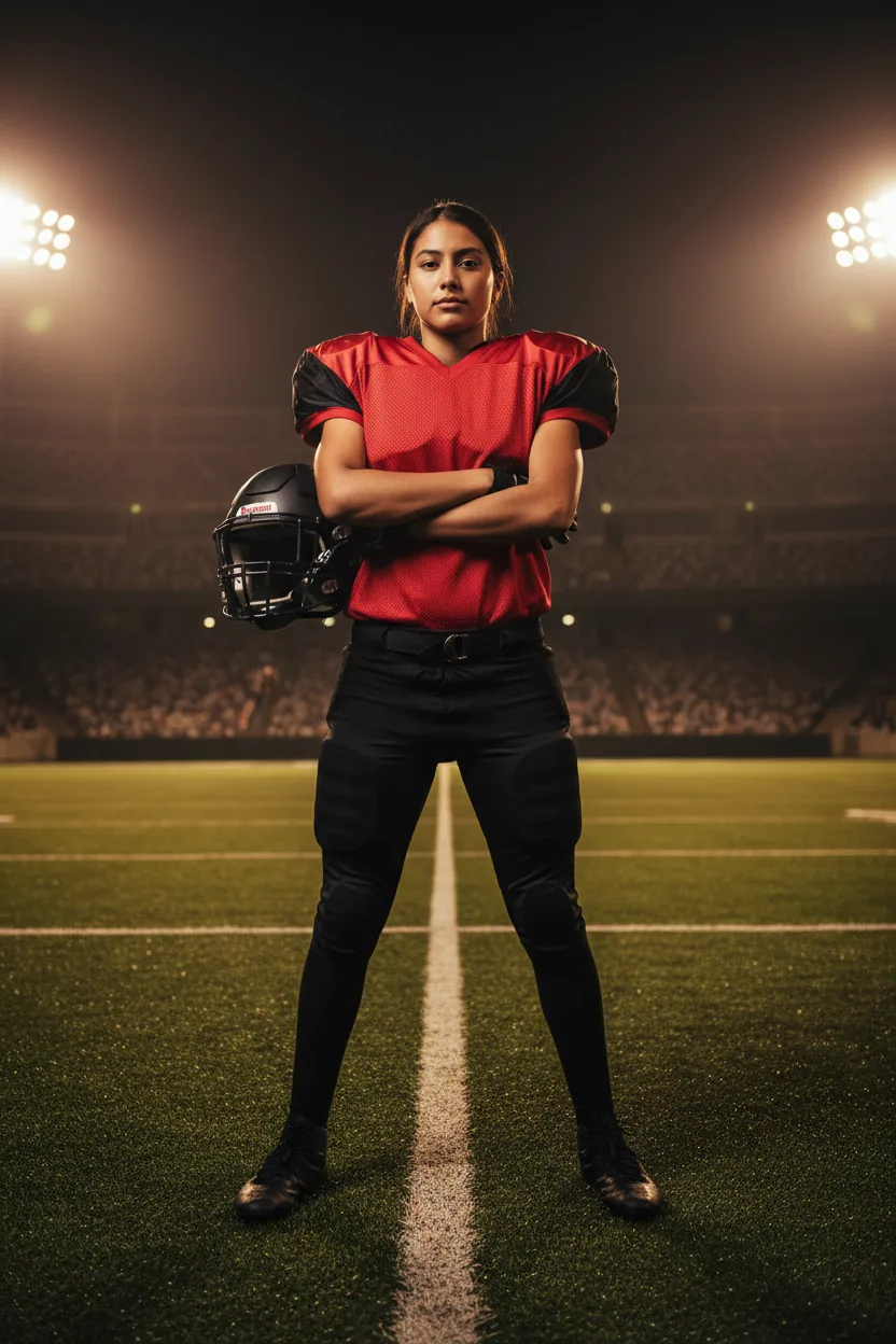 Football uniform - red and black