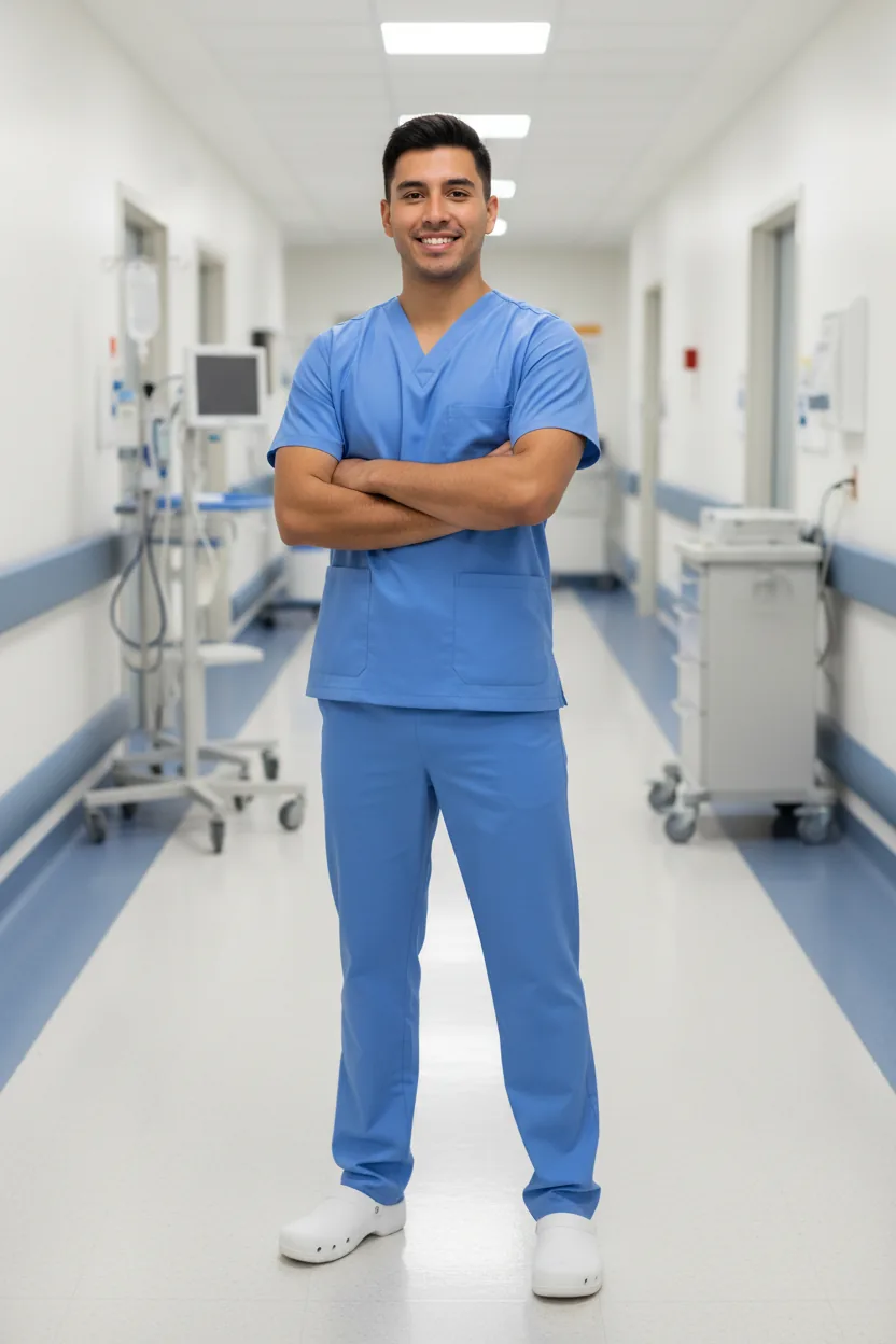 Healthcare uniform - blue