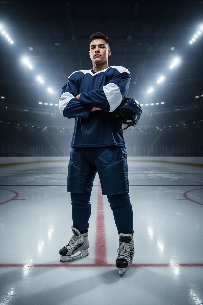 Hockey uniform - blue and white