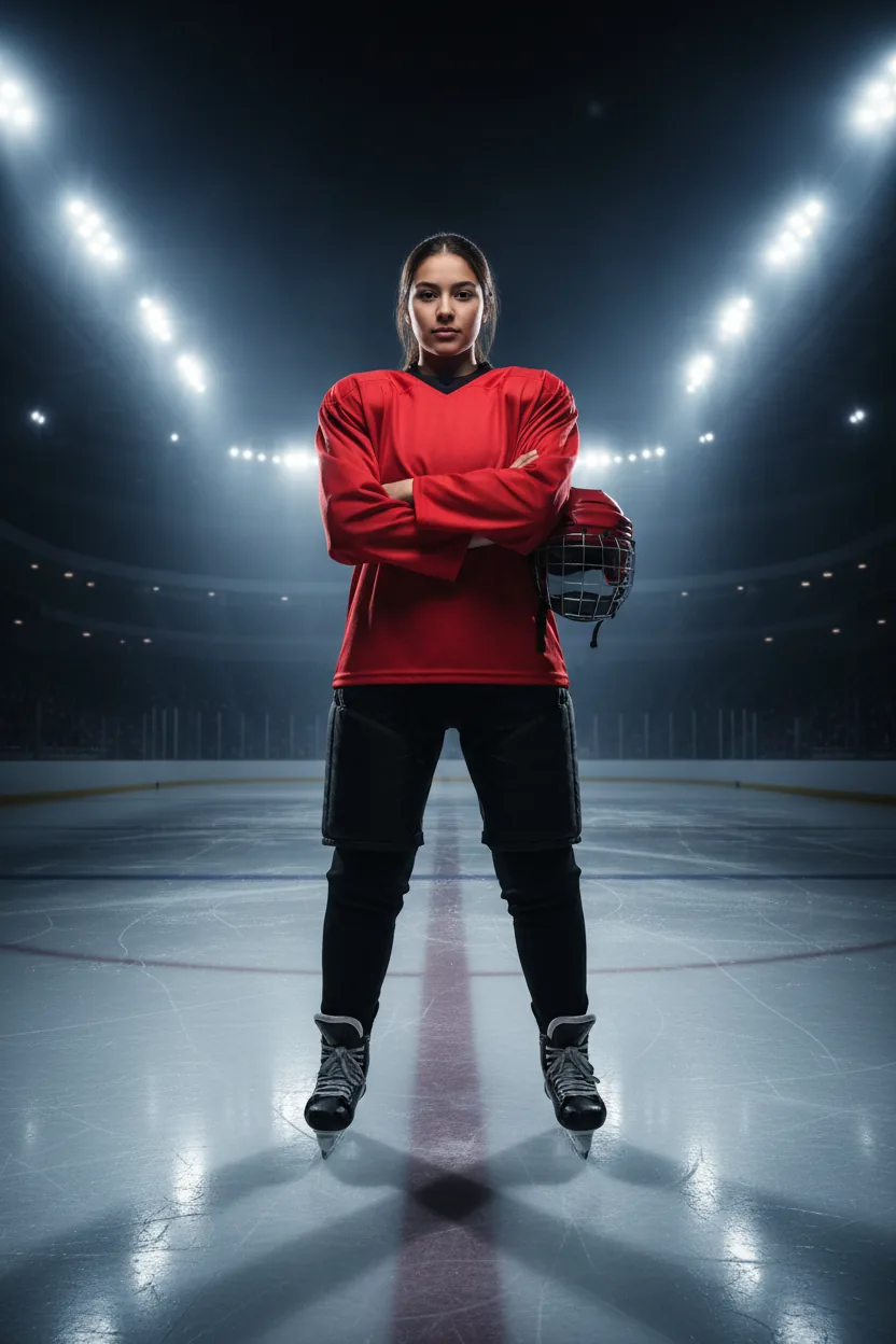 Hockey uniform - red and black