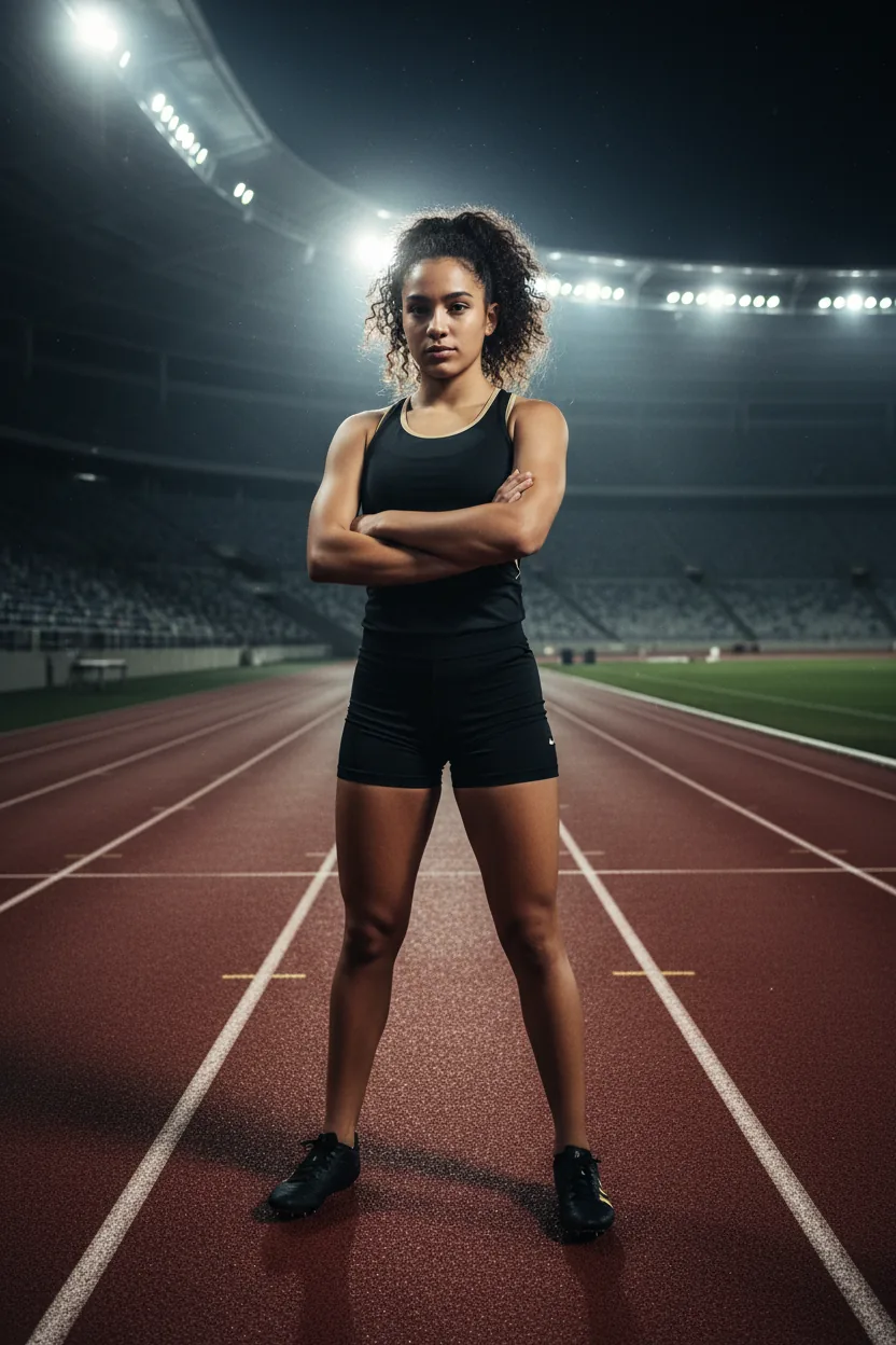 Track & field uniform - black and gold