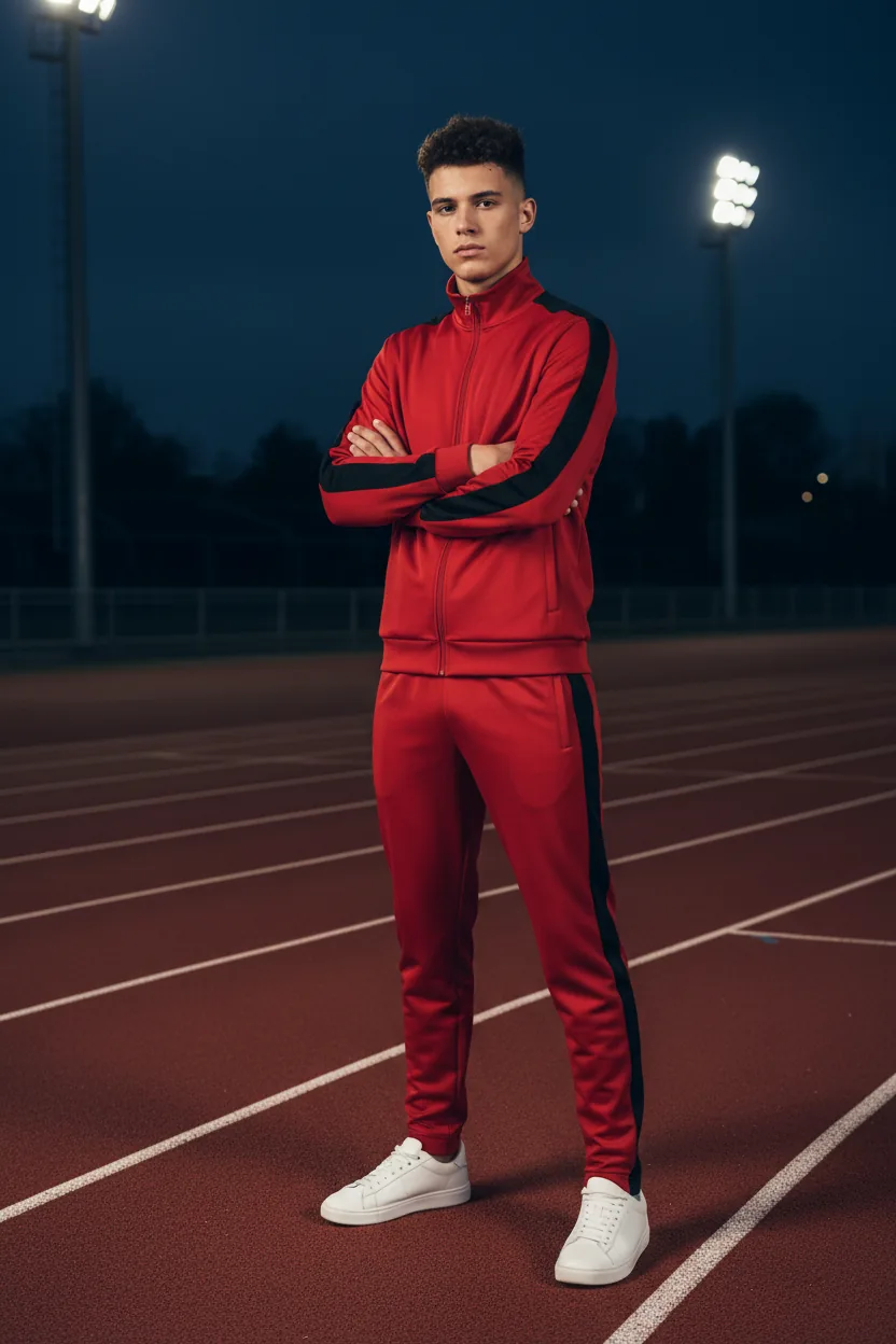 Track jacket - red