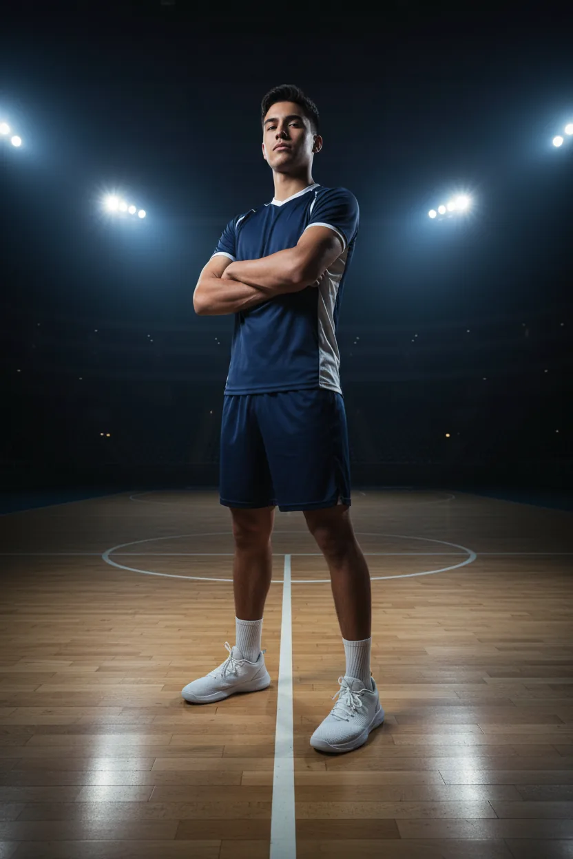 Volleyball uniform - blue and white