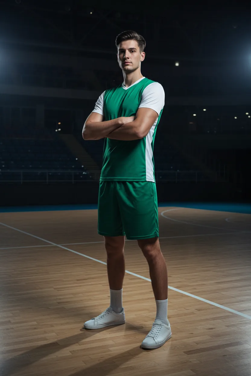 Volleyball uniform - green and white